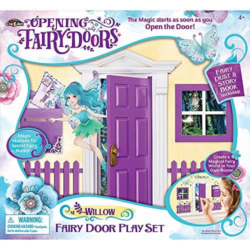 Cra-Z-Art Opening Fairy Doors Pretend Playset, Purple - Willow