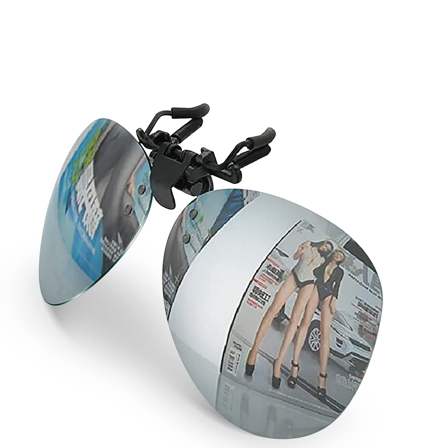 Polarized Clip on Flip up Rimless Sunglasses Over Prescription Glasses for Men Women Driving Fishing Traveling