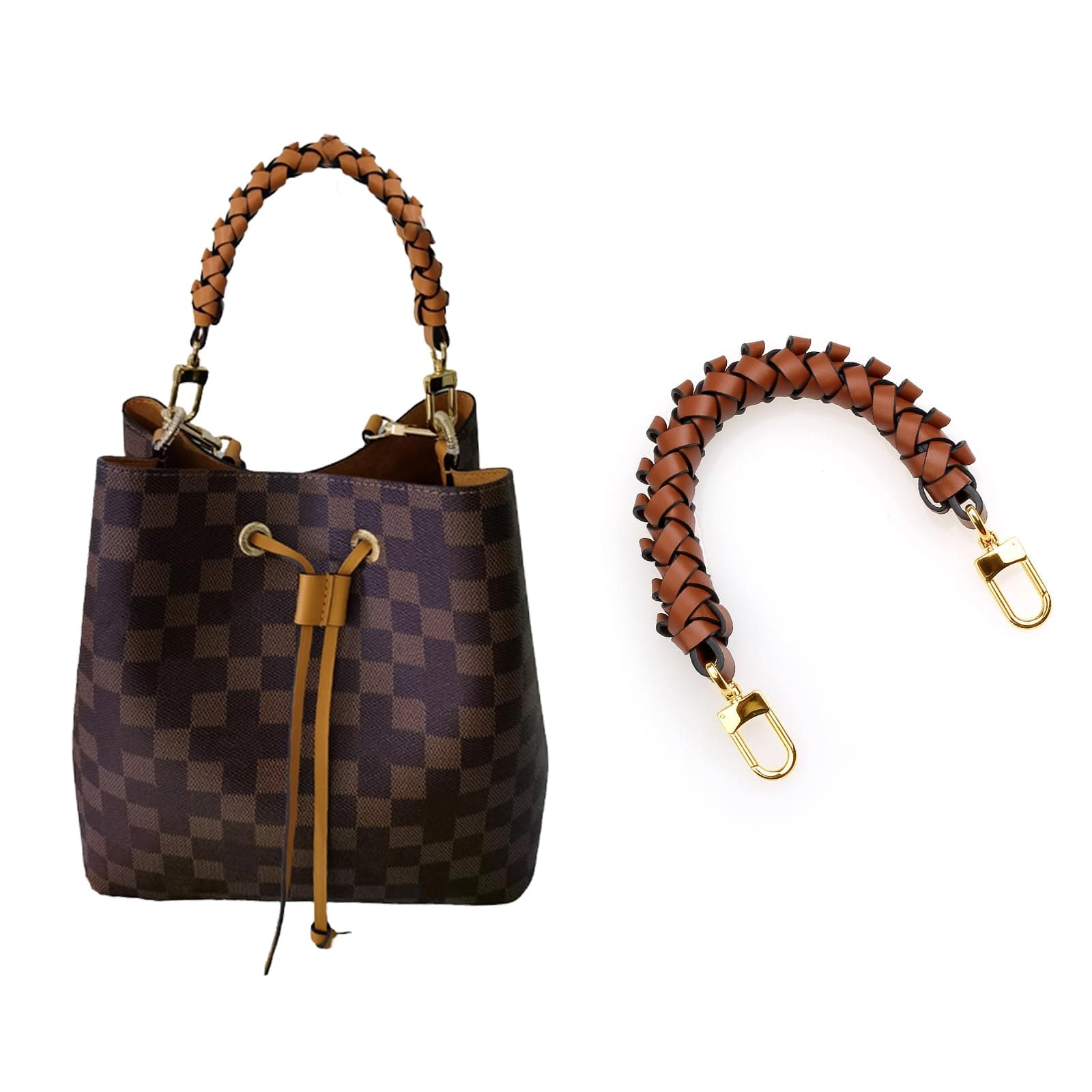 jiesinlov12 Inches Top Braided Handle Strap Suitable for NEONOE Hobo Bucket Bags