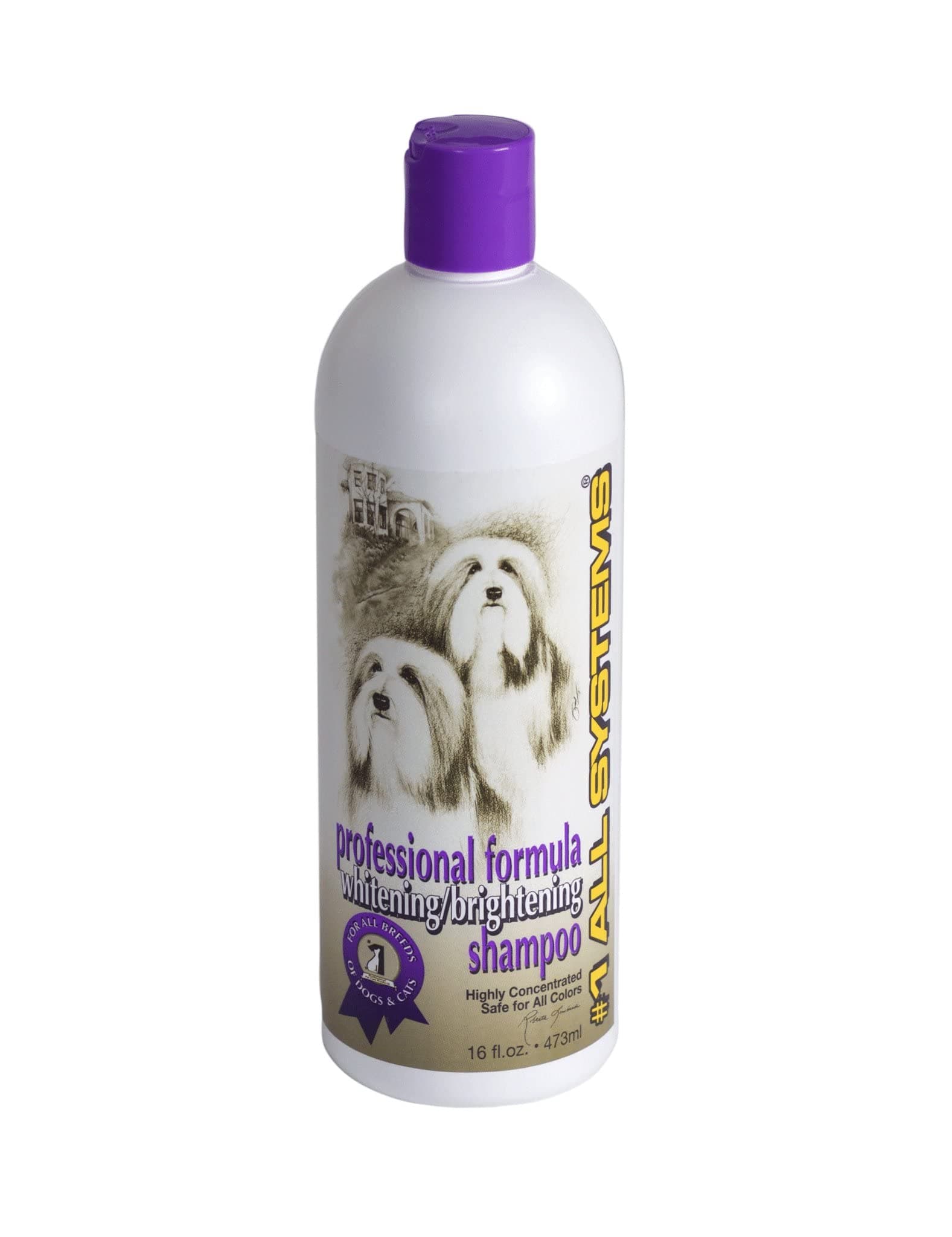 Professional Formula Whitening Pet Shampoo, 16-Ounce