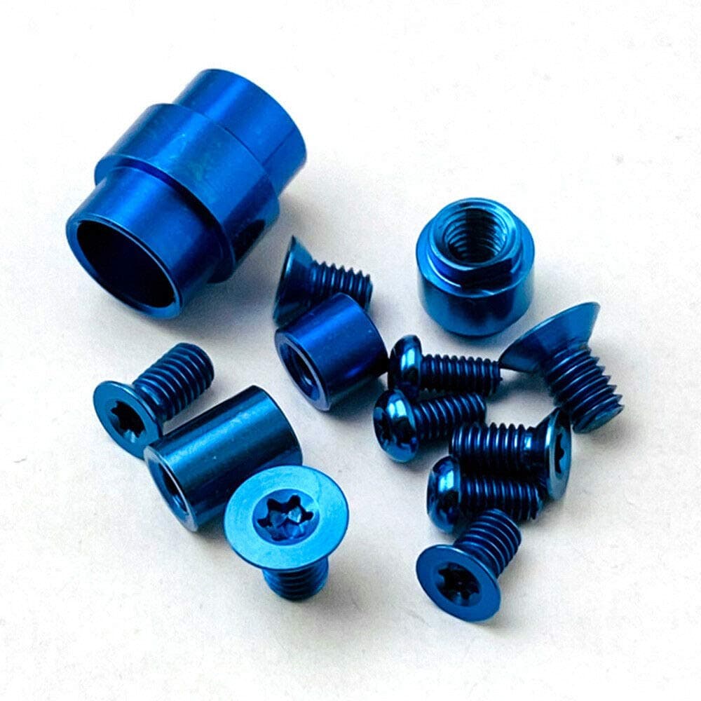 Titanium Complete Hardware Screw kit for Spyderco Paramilitary 2 PM2 - Blue