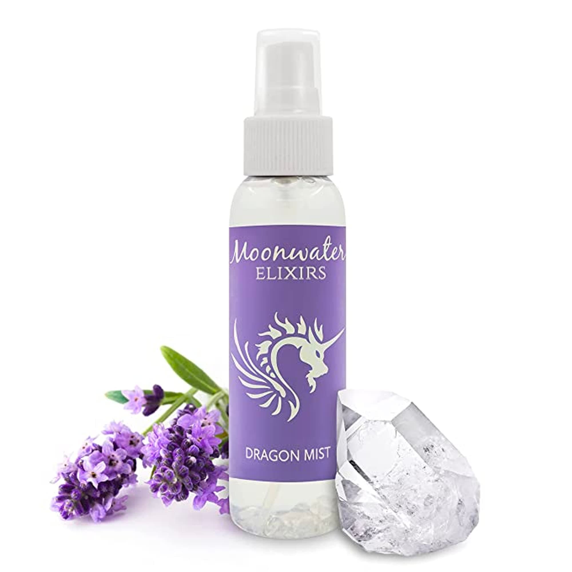 Lavender Crystal Smudge Spray for Meditation, Aura Healing, and Space Cleansing – Sage Alternative Infused with Reiki Energy, Full Moon Charged for Negative Energy Clearing & Spiritual Wellness. (4oz)