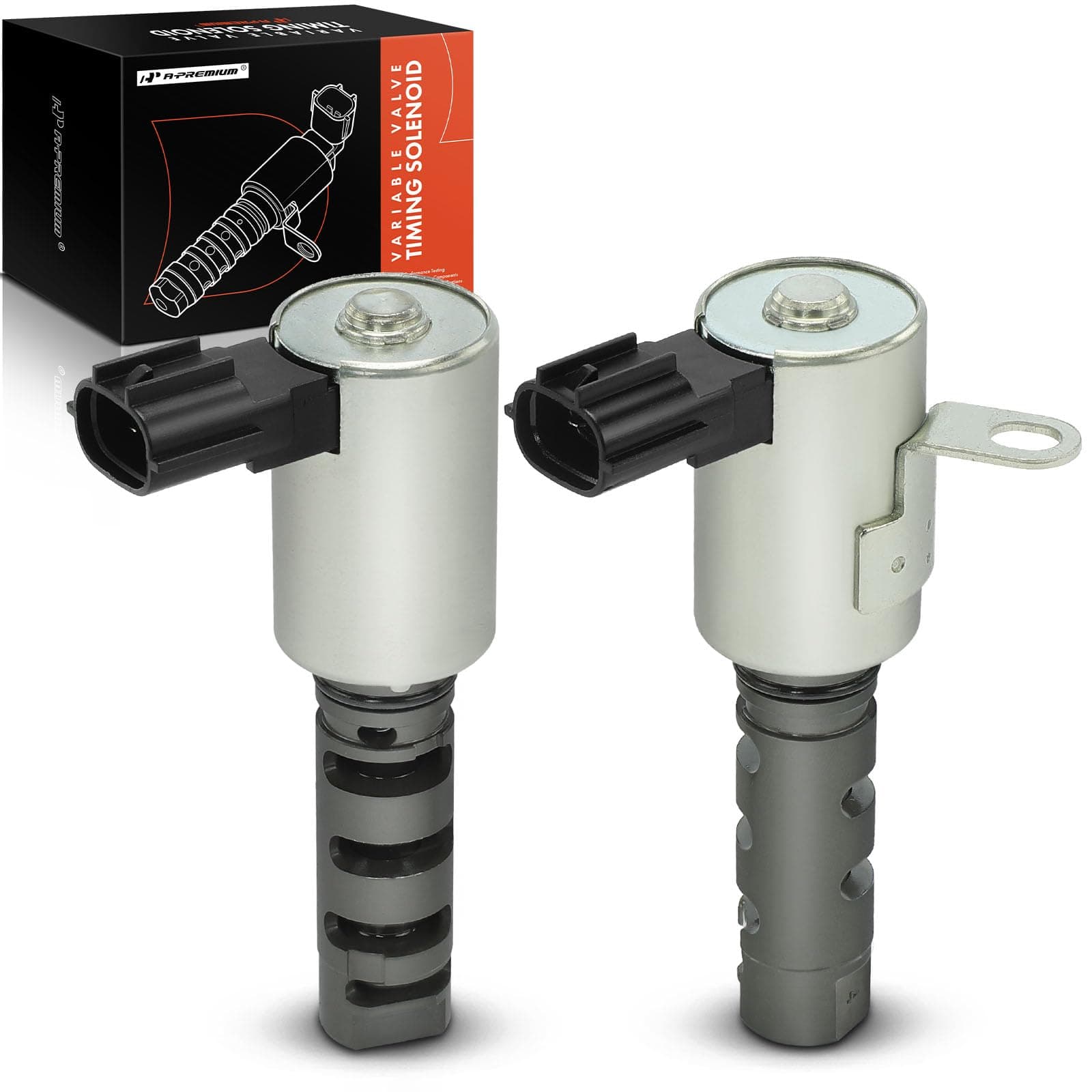 A-Premium 2-PC Left & Right Engine Variable Valve Timing (VVT) Solenoid Compatible with Toyota Camry Highlander Sienna Avalon Solara RX300 RX400h 3.0L 3.3L, Replace# 15330-0A010 15340-0A010