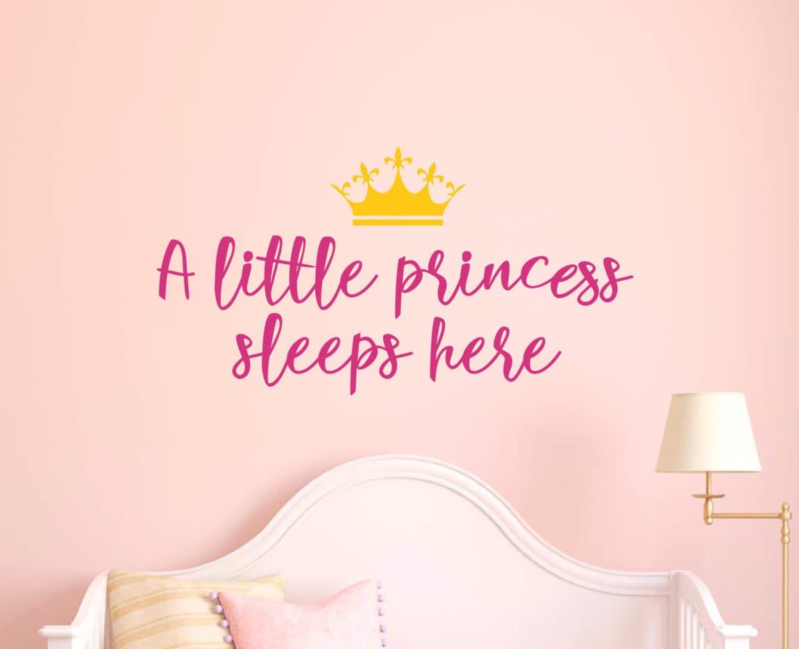 Poieloi A Little Prince Sleep Here Quotes Girls Wall Decal Sticker Room Decor