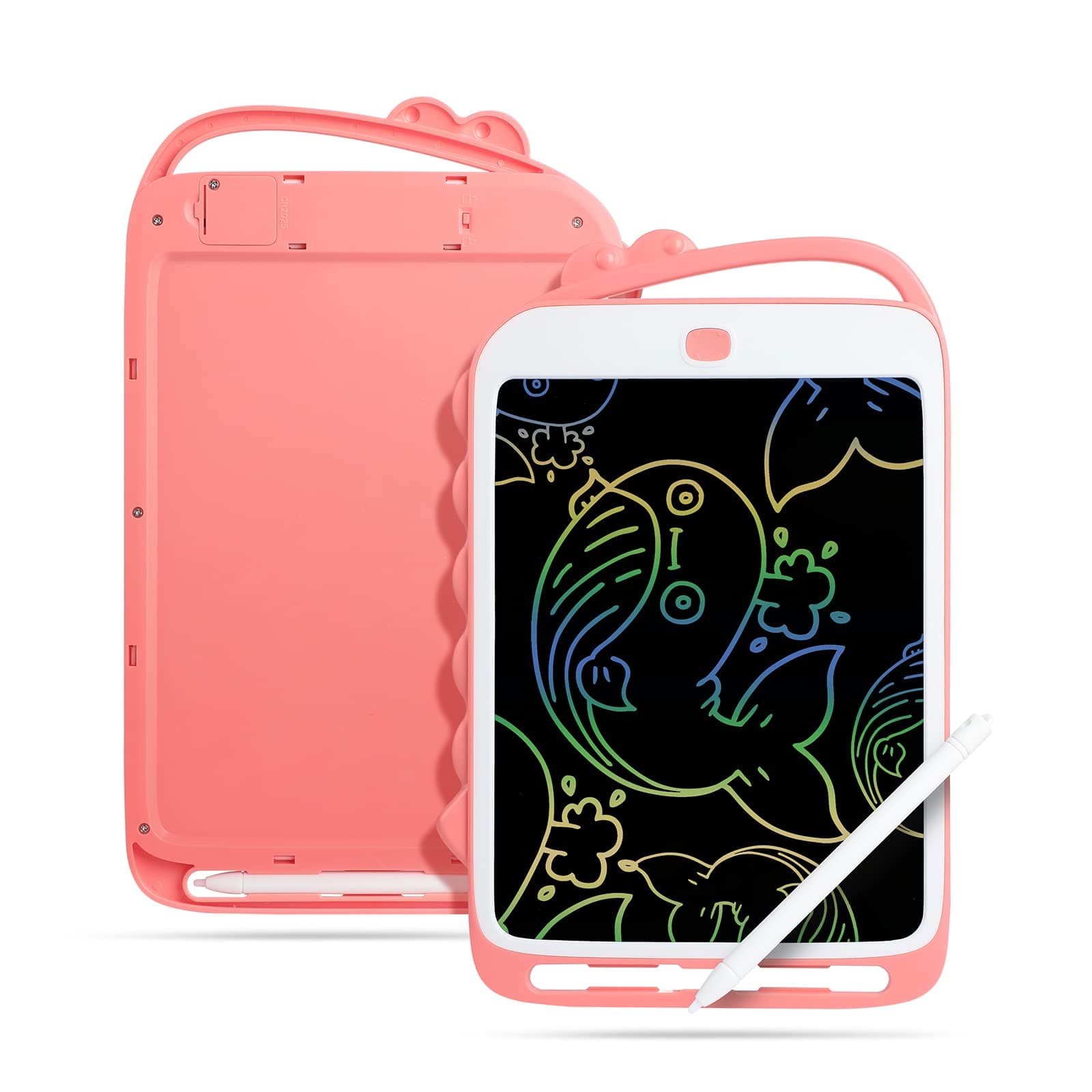 Baytion LCD Writing Tablet Kids Toys, Colorful Drawing Pad for Kids 10 Inch, Reusable Doodle Board with Erase Button, Educational Gift for Toddlers Kids, Electronic Learning Toys (Pink)