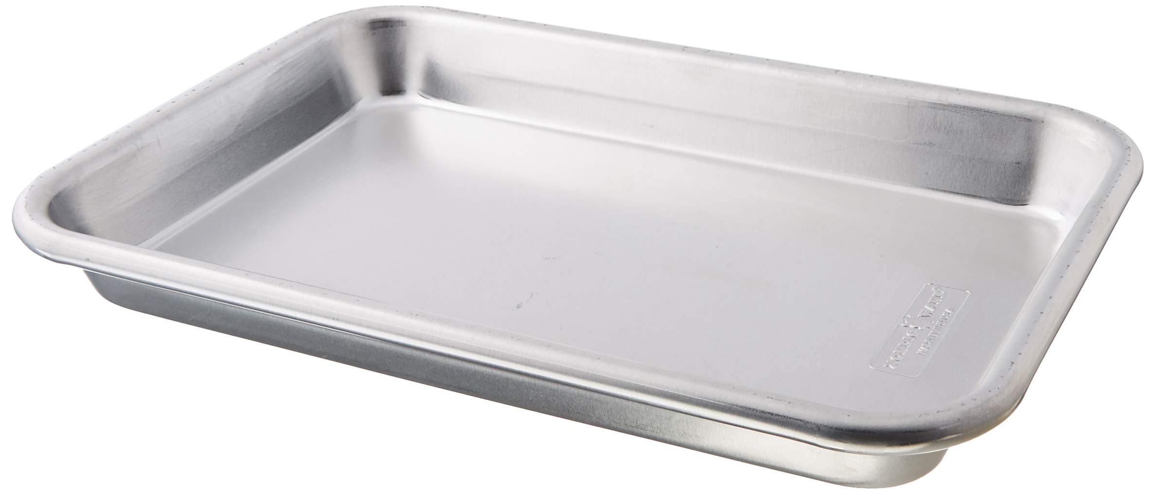 47400 Naturals Baker's Eighth Sheet Aluminium Tray Premium Bakeware to Bake and Reheat Small Meals, Silver