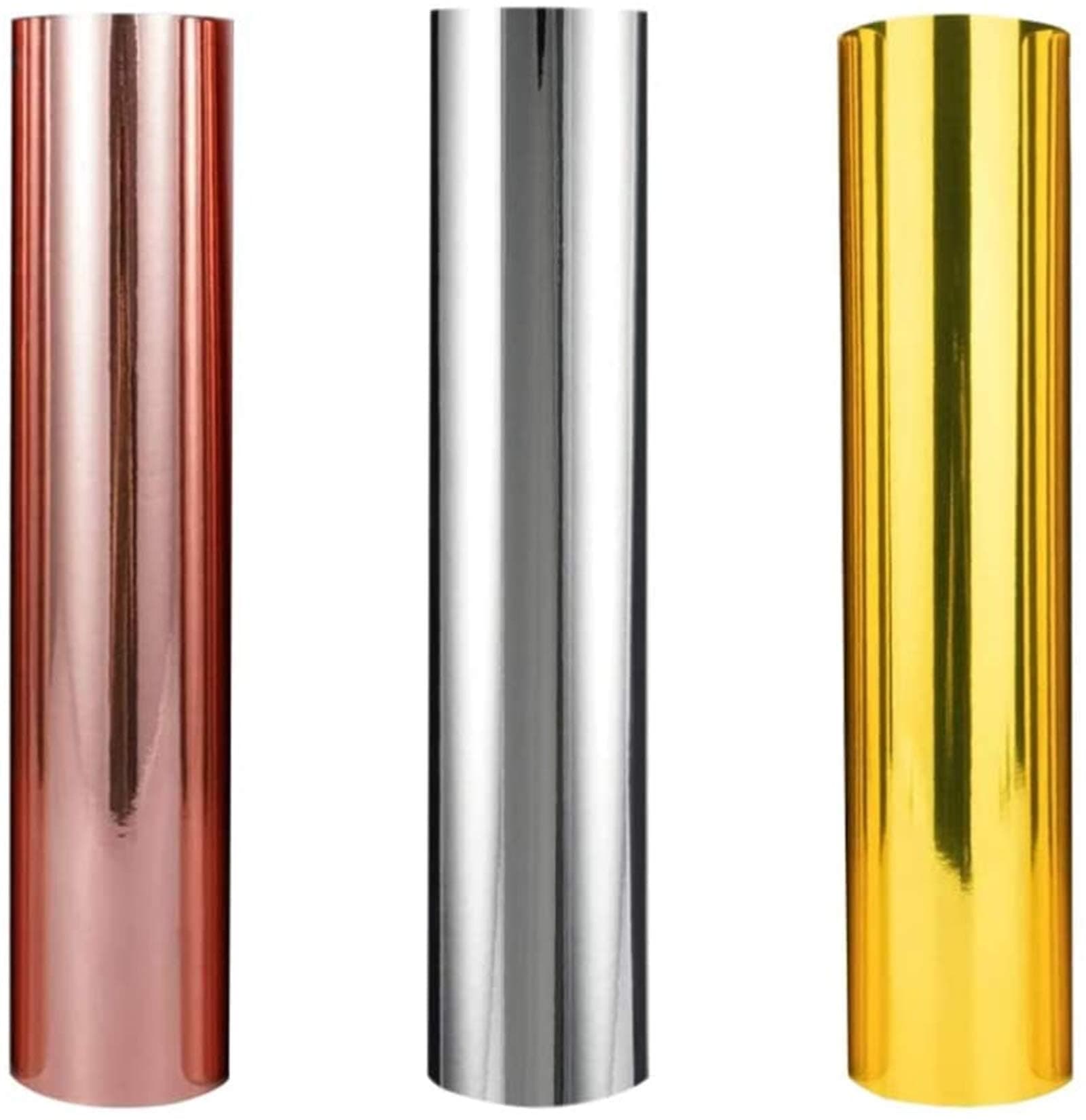 ELECDON3 Pcs Self-Adhesive PVC Heat Transfer Vinyl Sheets for Craft Cutters - Glossy Decals for T-Shirts, Sportswear & Bags, 30x25 cm