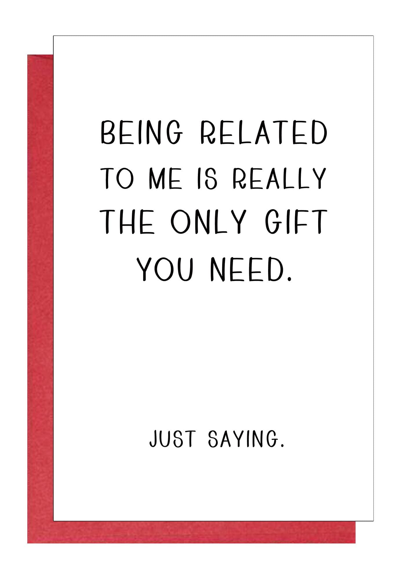 Maplelon Funny Birthday Card for Brother, Joke Bday Card for Sister, Hilarious Happy Birthday Card for Cousin