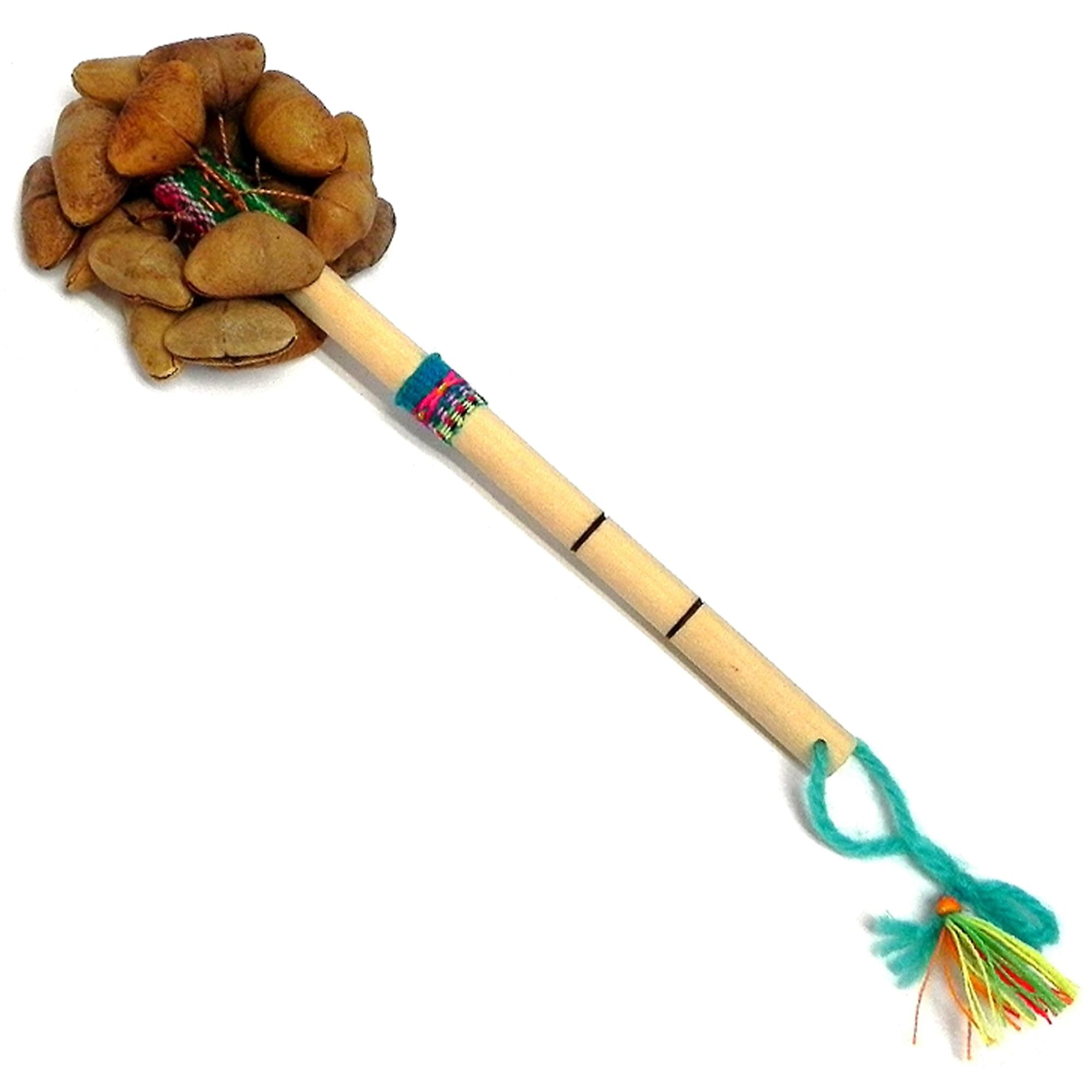 Spirit of Nature - Maracas for Adults/ASMR Tool: Seed Shaker instrument | Bamboo Instrument, Musical Instruments - Natural Cacho Seed Pods Shaker – Handmade Nut Shell Percussion Instrument