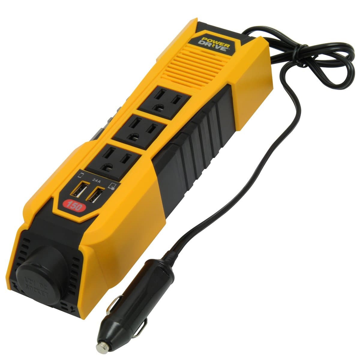 PowerDrive PD150 Inverter Strip (4'C/L 1Usb/3Ac/1Dc 150W)
