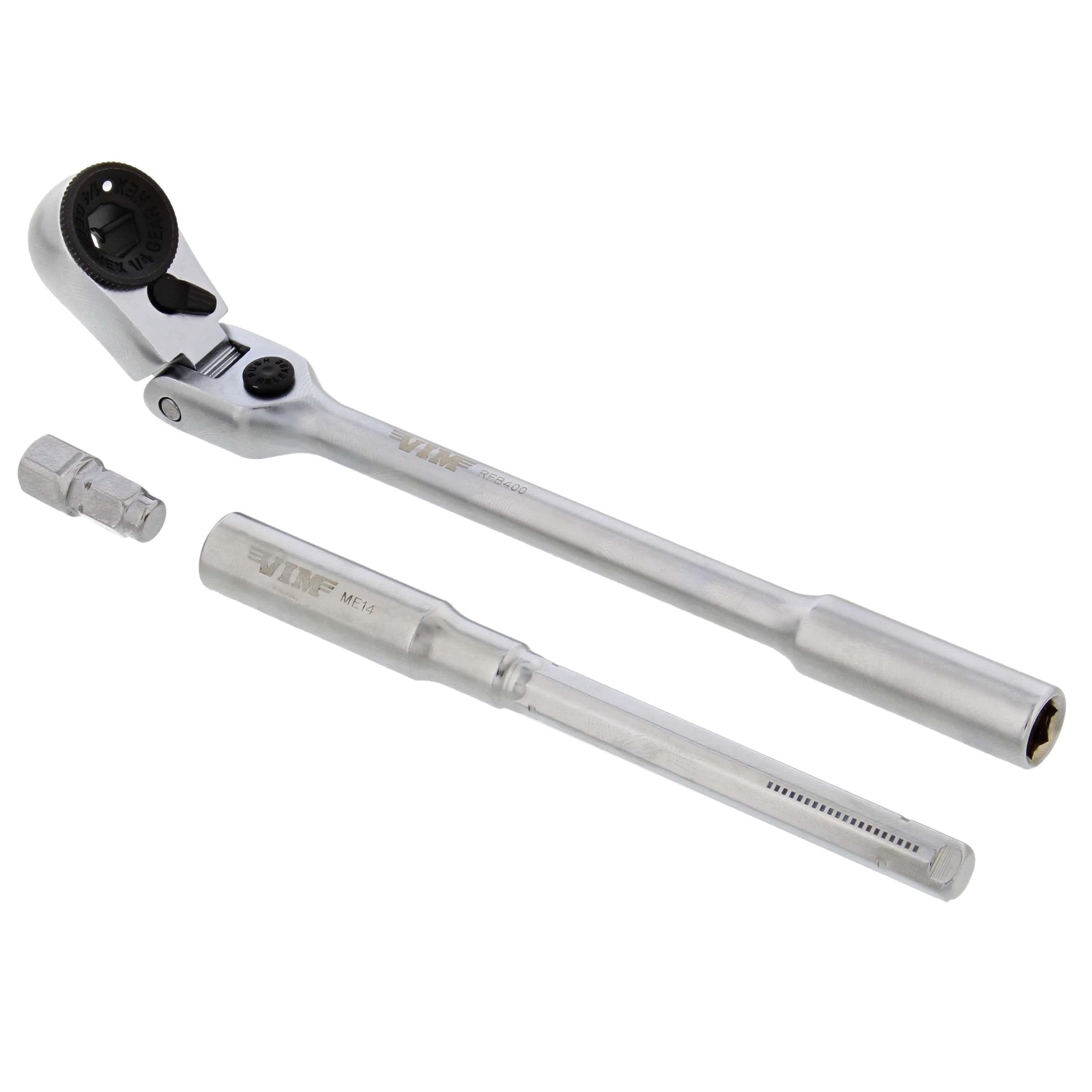 RFB400K 3 piece 1/4" mini flex bit/socket ratchet and t-handle