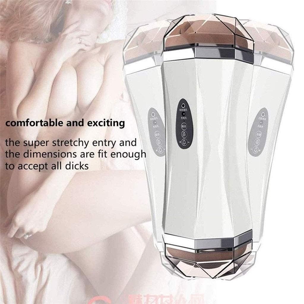OWJKYT USB Rechargeable Mǎssager Double Hole Automatical Electric Male Sucker Toys Games Body