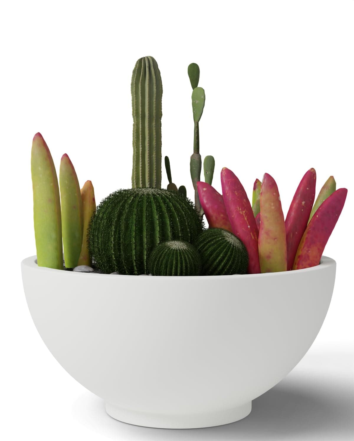 YUCCABE ITALIA Pots for Plants Highly Durable Polymers Lightweight Indoor Outdoor Plant Pots, Flower Pot Gamla Tree Planter Container Planters for Living Room, Balcony, Garden (10-INCH, White)