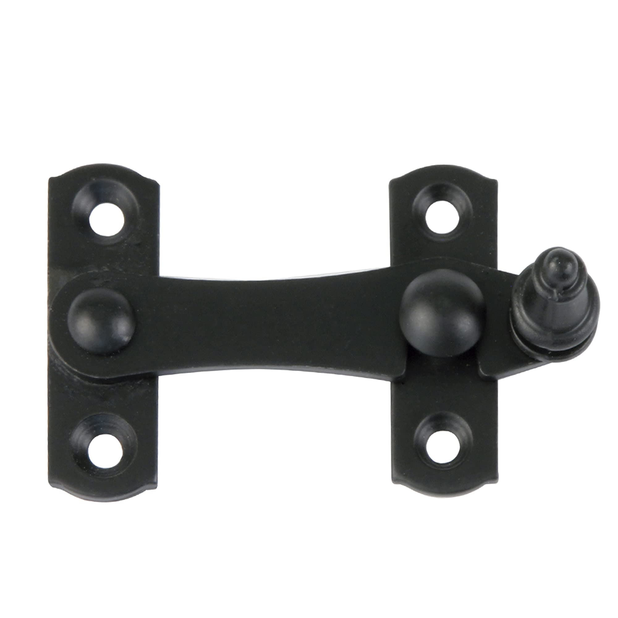 Amig - Black Shutter Shutter with Reverse Hitch Mod. 3 | 75 x 46 mm | Anti-Shock and Break Safety Lock for Windows | Steel | Includes Screws