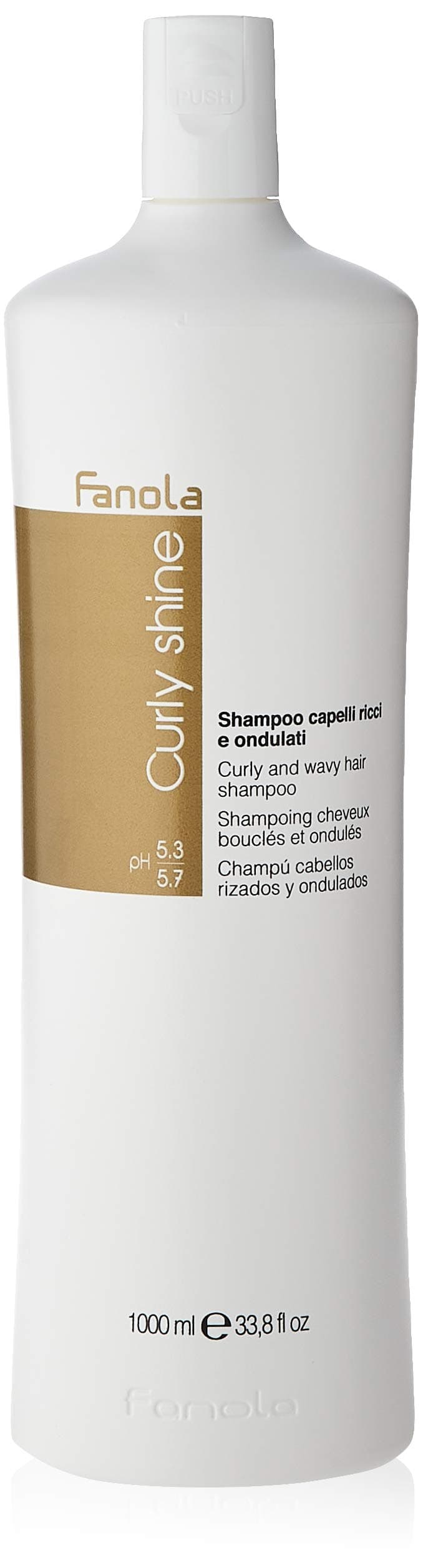 FanolaCurly and Wavy Shampoo, Gentle Cleansing Shampoo to Restore Elasticity and Hydration for Curly and Weavy Hair, 1000