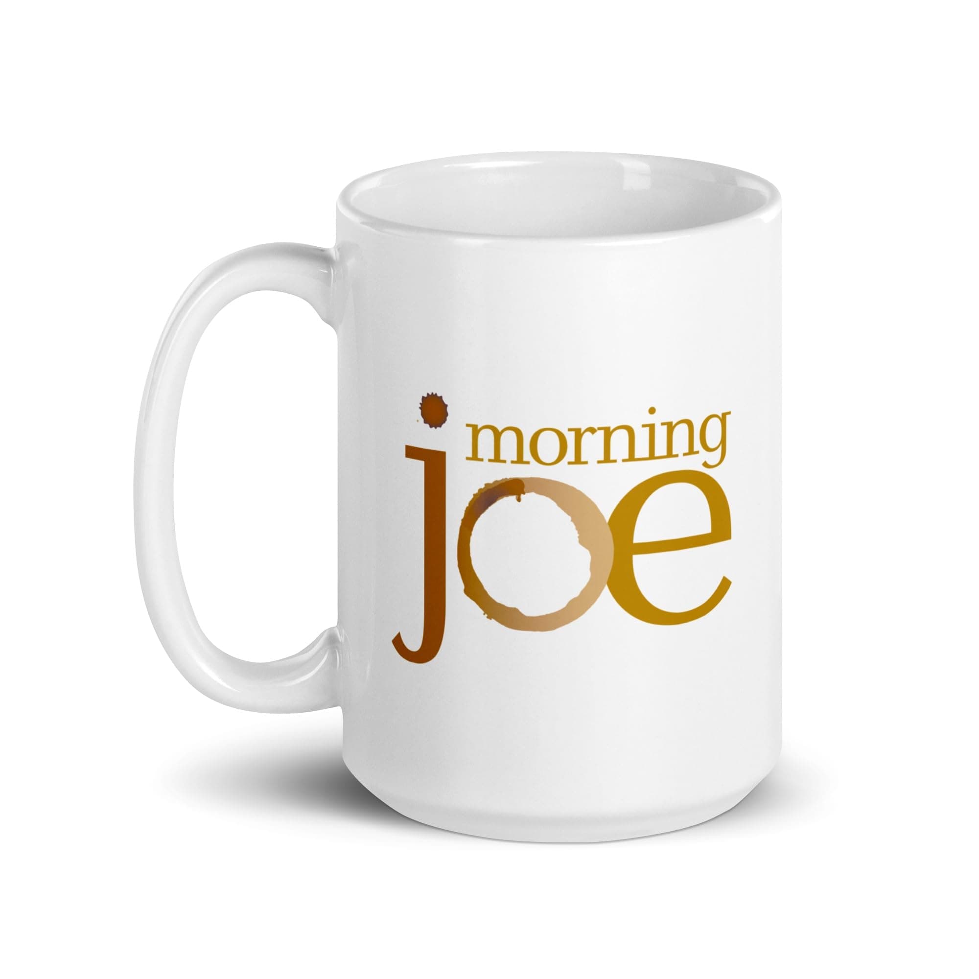 MSNBC Morning Joe Logo Ceramic Mug, White 15 oz - Official Mug As Seen On with Joe Scarborough, Mika Brzezinski and Willie Geist