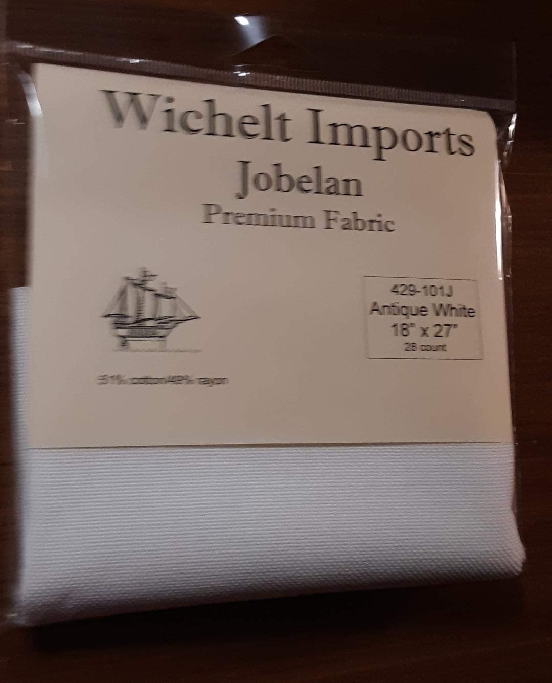 Wichelt Premium JOBELAN Fabric for Cross Stitch Antique White 28ct 18" x 27" ?