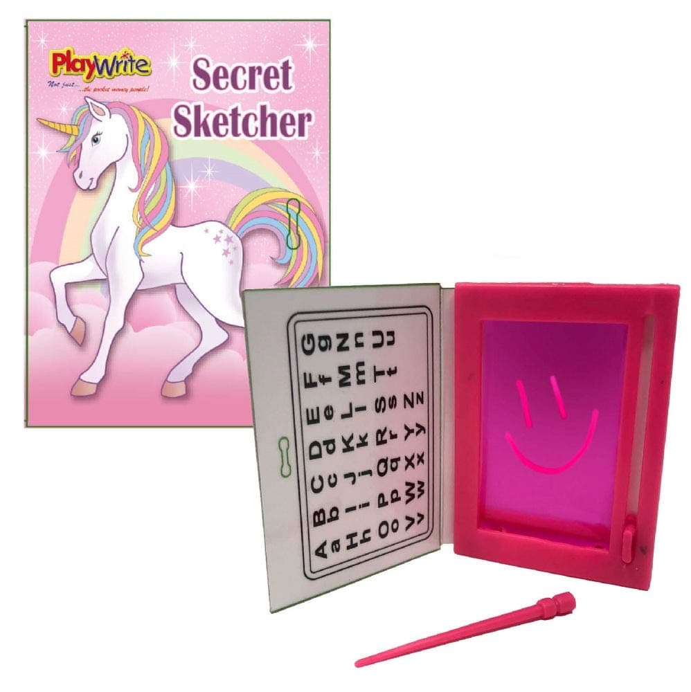 UNICORN SECRET SKETCHERS - PACK OF 6 - Novelty Toys For Children Perfect Party Loot Prize Bag Filler Cool Stuff