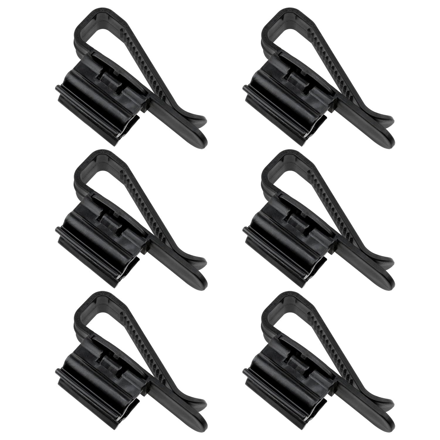 Fish Tank Water Pipe Clamp Fish Tank Mounting Clip Aquarium Fish Tank Hose Holder for Fish Tank Aquarium Water Tank Hose (Black) -6PCS