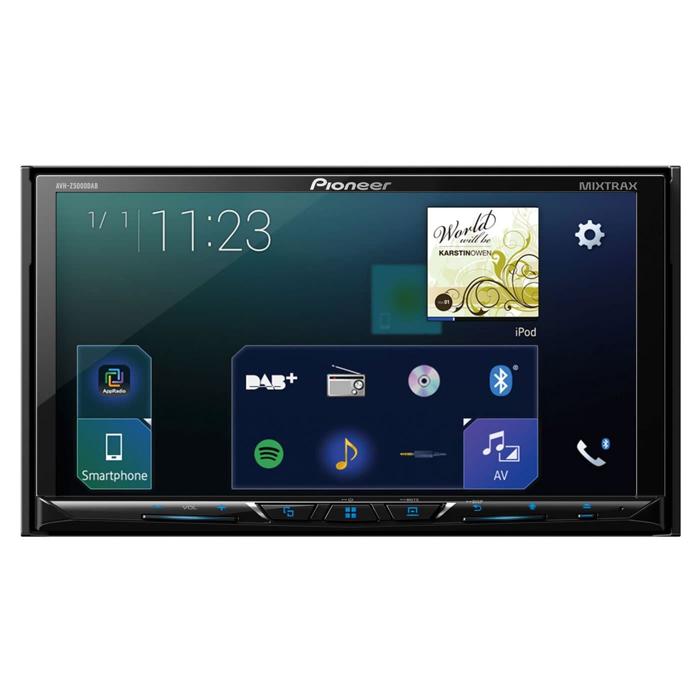 Pioneer AVH-Z5000DAB 2-Din 7-Inch Clear Type Motorised Touchscreen Multimedia Player with Smartphone Connectivity