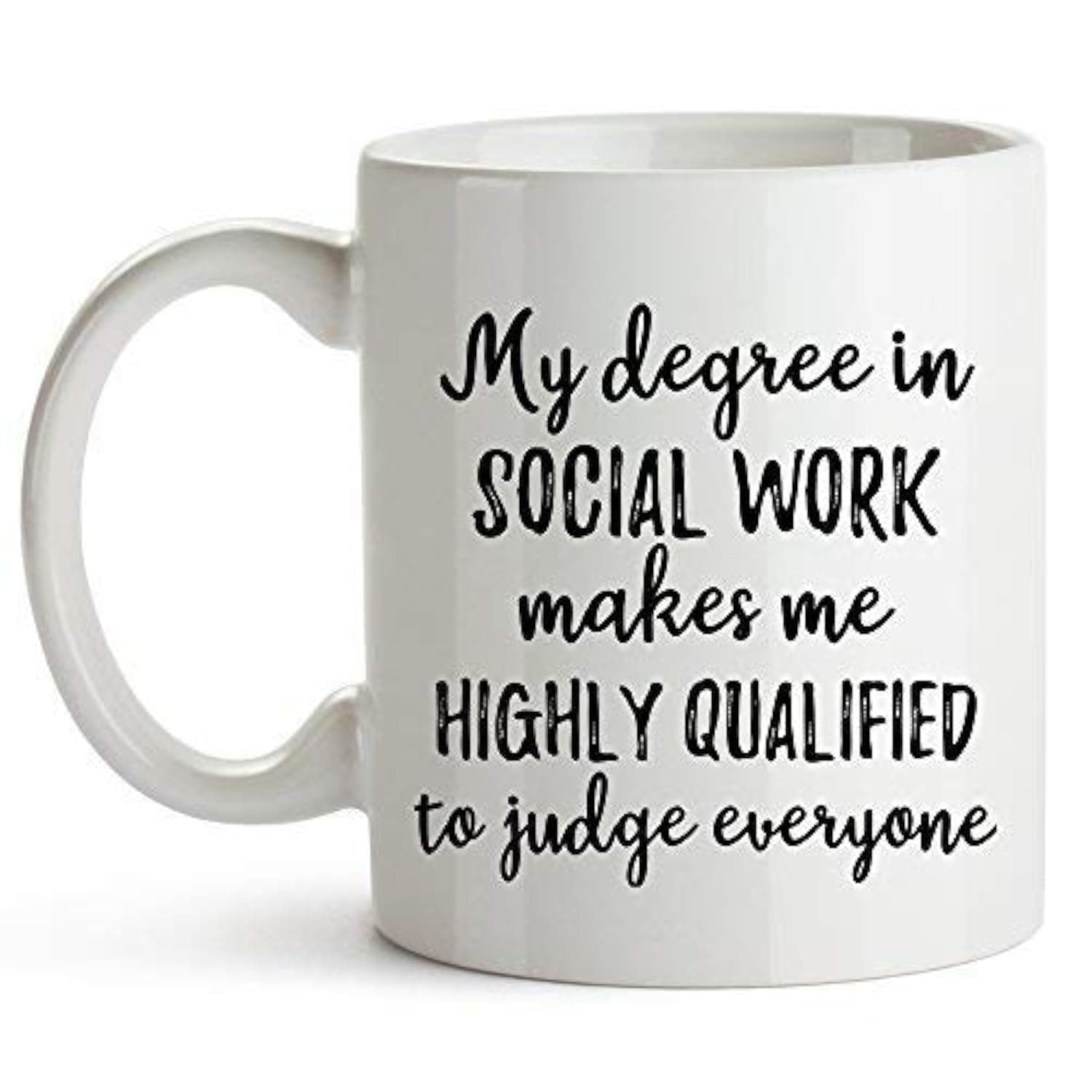 YouNique Designs Social Worker Coffee Mug, 11 Ounces, Social Work Mug, Funny Social Worker Cup, Social Work Gifts For Women
