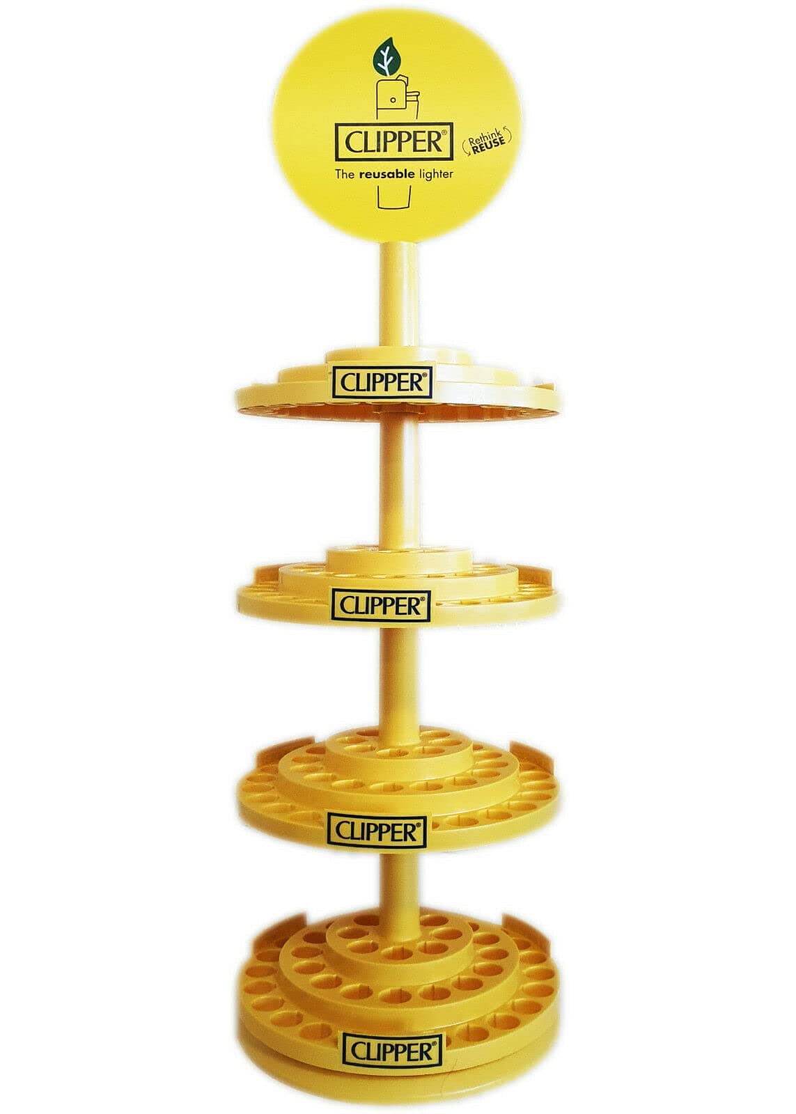 Original CLIPPER Display | Expo with Swivel Top for Large Lighters | 4 Levels 192 Seats