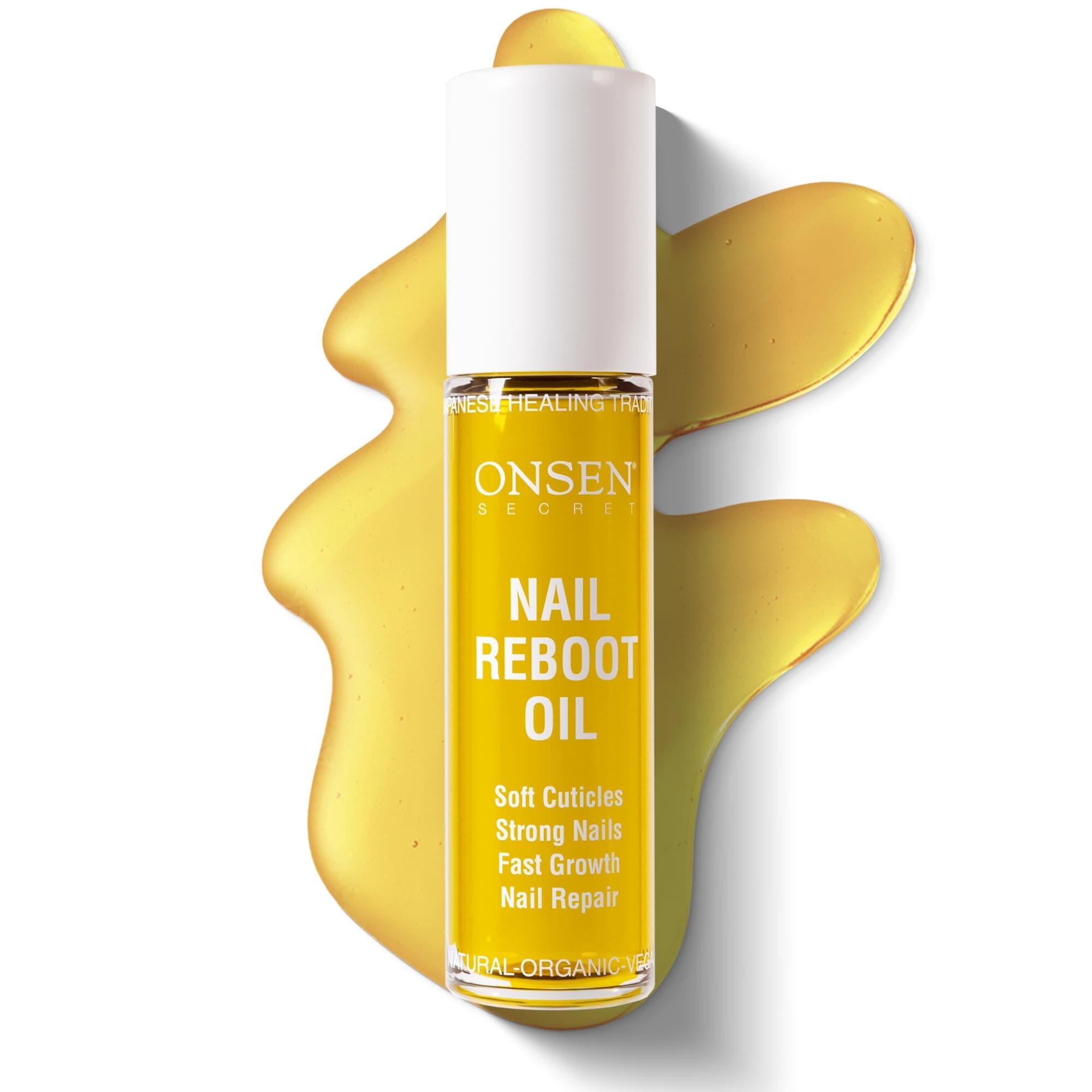 Nail & Cuticle Repair Oil (10ml) - Dry Oil Formula - Japanese Tsubaki, Tea Tree & Jojoba - Strengthens Nails, Repairs Cuticles, Hydrates Skin & Hair - Natural & Vegan