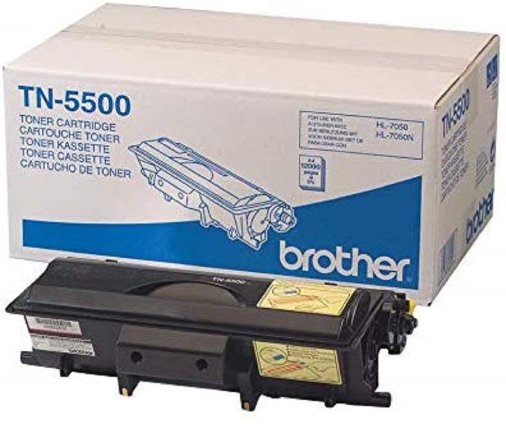 Brother TN-5500 Toner Cartridge, Black, Single Pack, Standard Yield, Includes 1 x Toner Cartridge, Brother Genuine Supplies