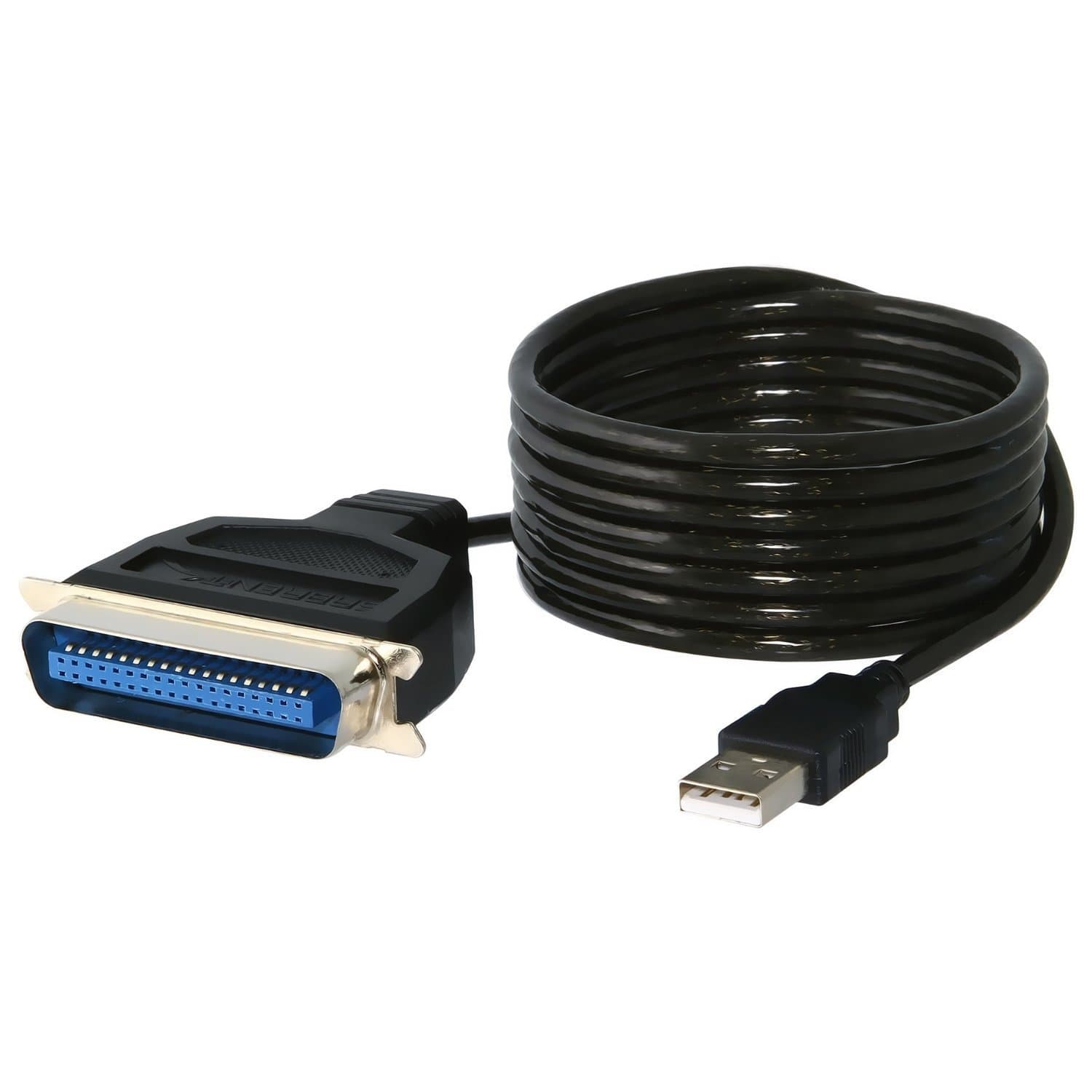 SABRENT USB to Parallel IEEE 1284 Printer Cable Adapter (CB-CN36),Black