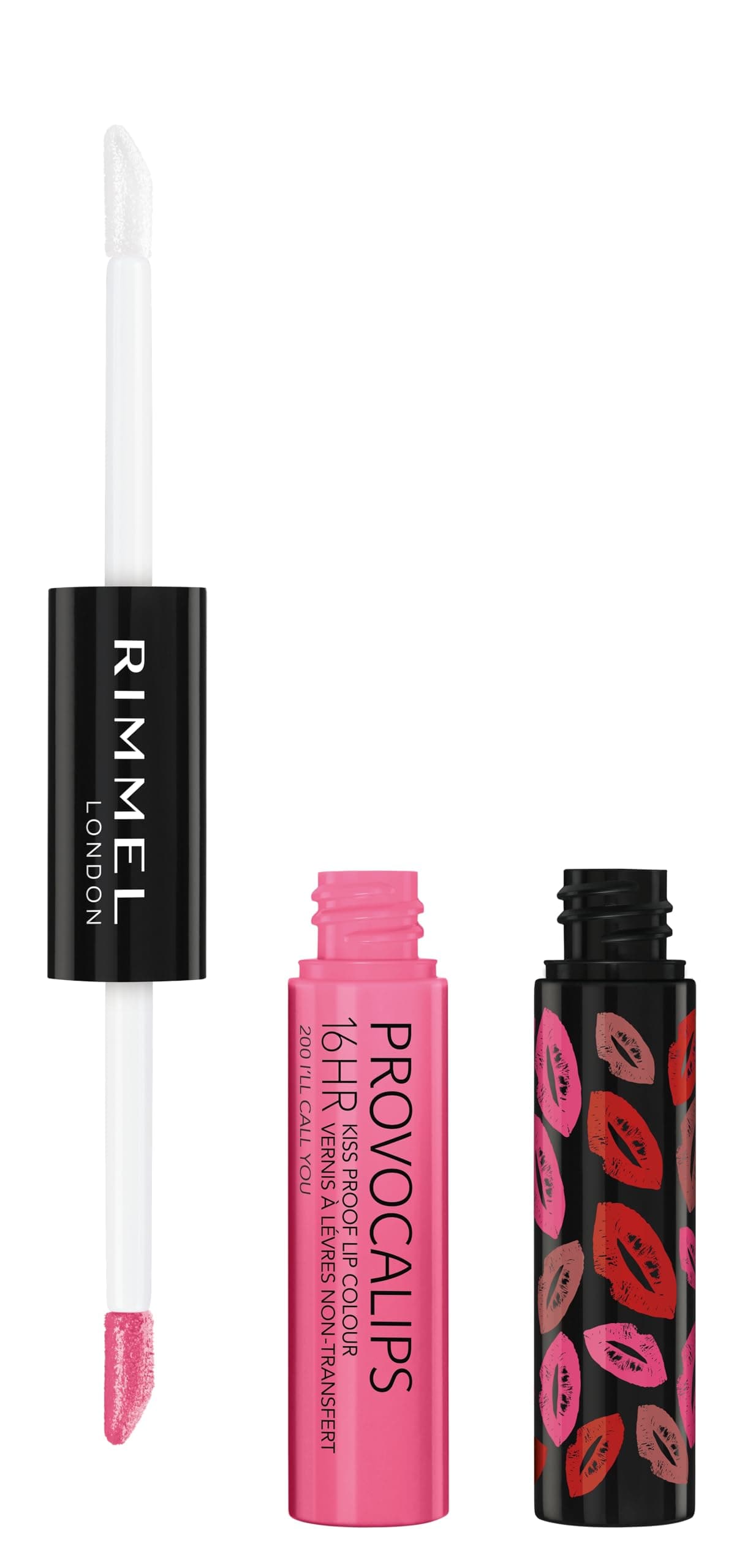 Provocalips 16hr Kiss-Proof Lip Colour - 200 I'll Call You, A Flirty Medium Pink Shade, 0.14 fl.oz