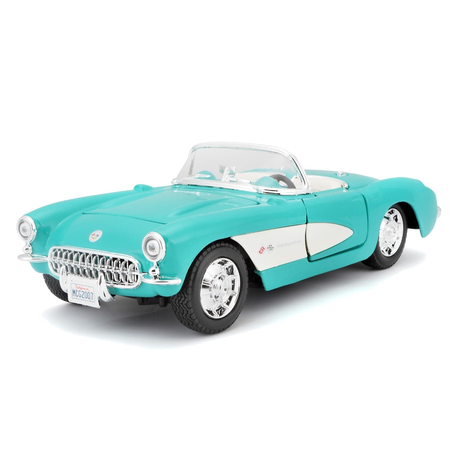 Maisto 1/24 1957 Chevrolet Corvette Turquoise / Diecast Car Mini Car Completed Item 31275 TQ