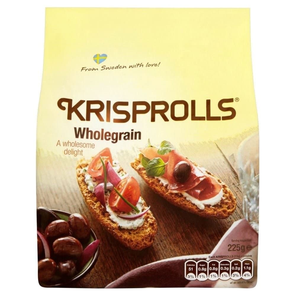 Wholegrain Krisprolls (225g) - Pack of 6