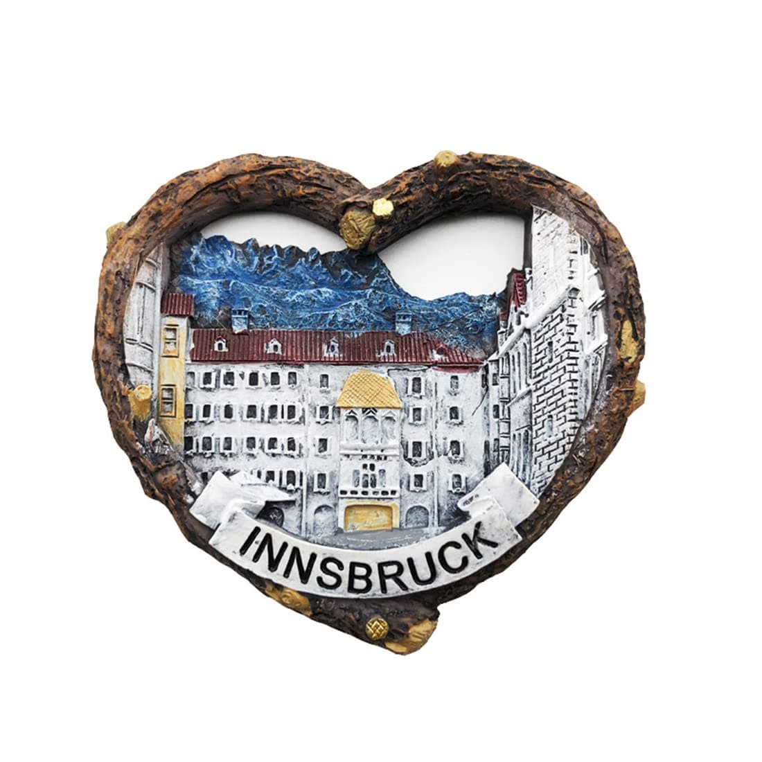 Innsbruck Austria 3D Fridge Magnet Souvenir Gift,Resin Handmade Innsbruck Refrigerator Magnet Home & Kitchen Decoration Collection