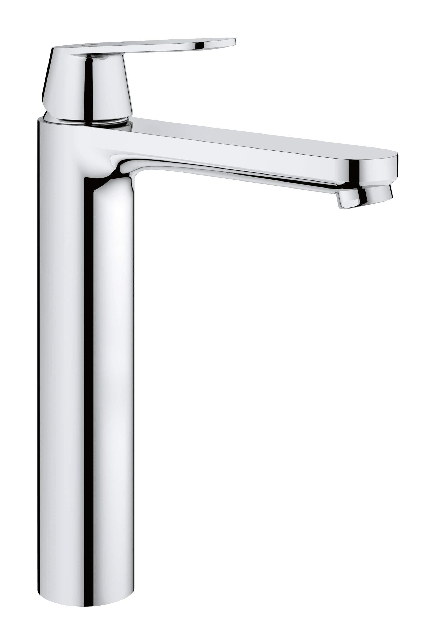 Eurosmart Cosmopolitan Single-Lever Basin Mixer with Smooth Body an Eco-Friendly Tap in Chrome with an Extra High Spout for Freestanding Basins Easy to Install 23921000
