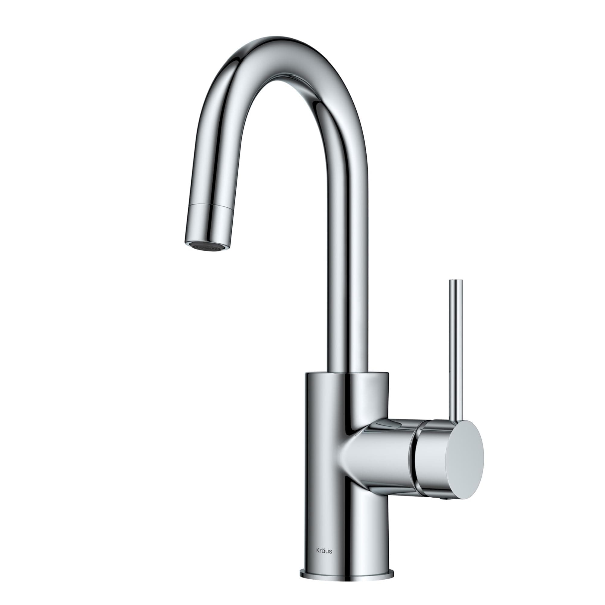 KPF-2600CH Modern Mateo Single Lever Kitchen Bar Faucet, Chrome
