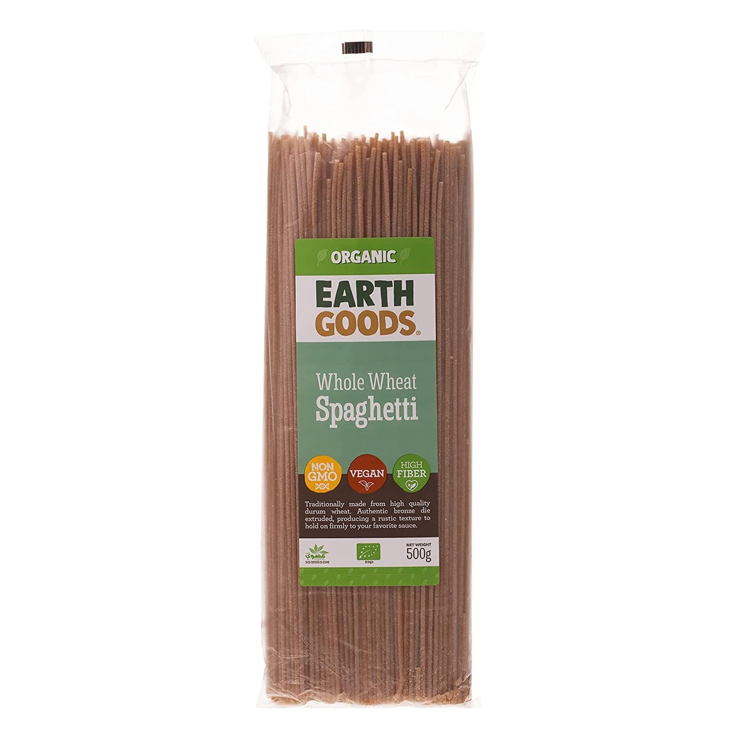 Organic Whole Wheat Spaghetti 500G