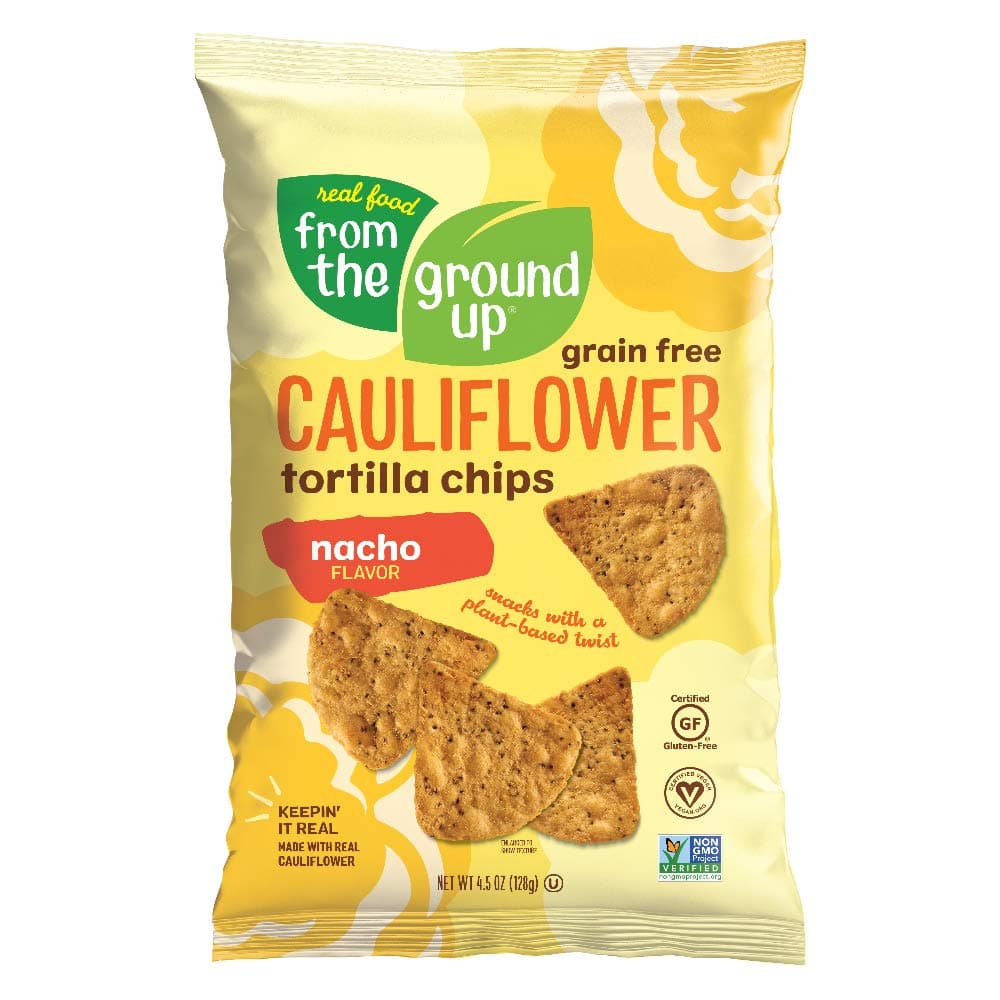 FROM THE GROUND UP Nacho Cauliflower Tortilla Chip, 4.5 OZ
