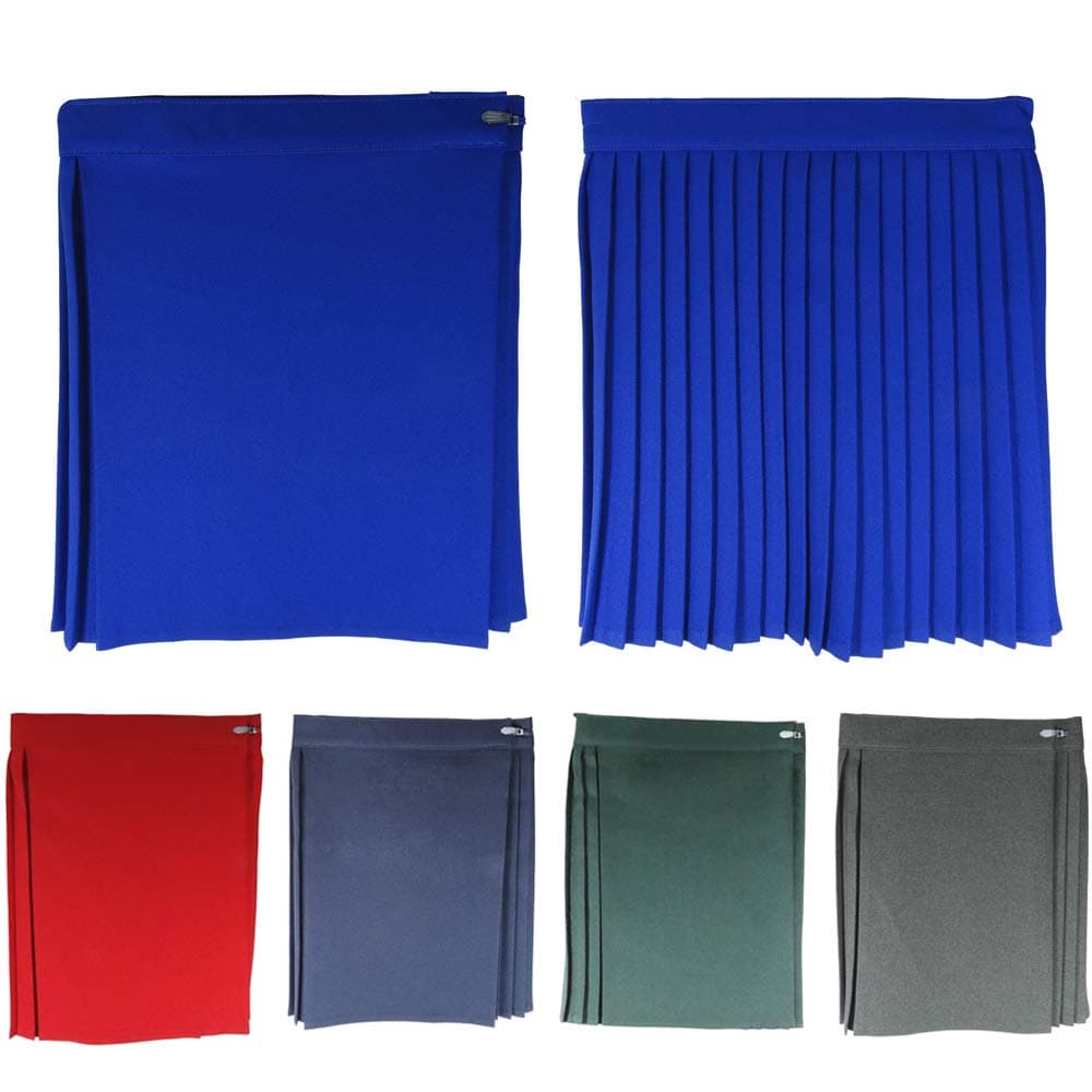 Comfort-Style School Uniform Girls Summer Dress Formal Wear Ziggys Designer Pleated Skirt Sports Games, Gym, Cosplay Tennis, PE Games, Hokey, Netball, Mini Short Dress in UK Sizes (30, RED)