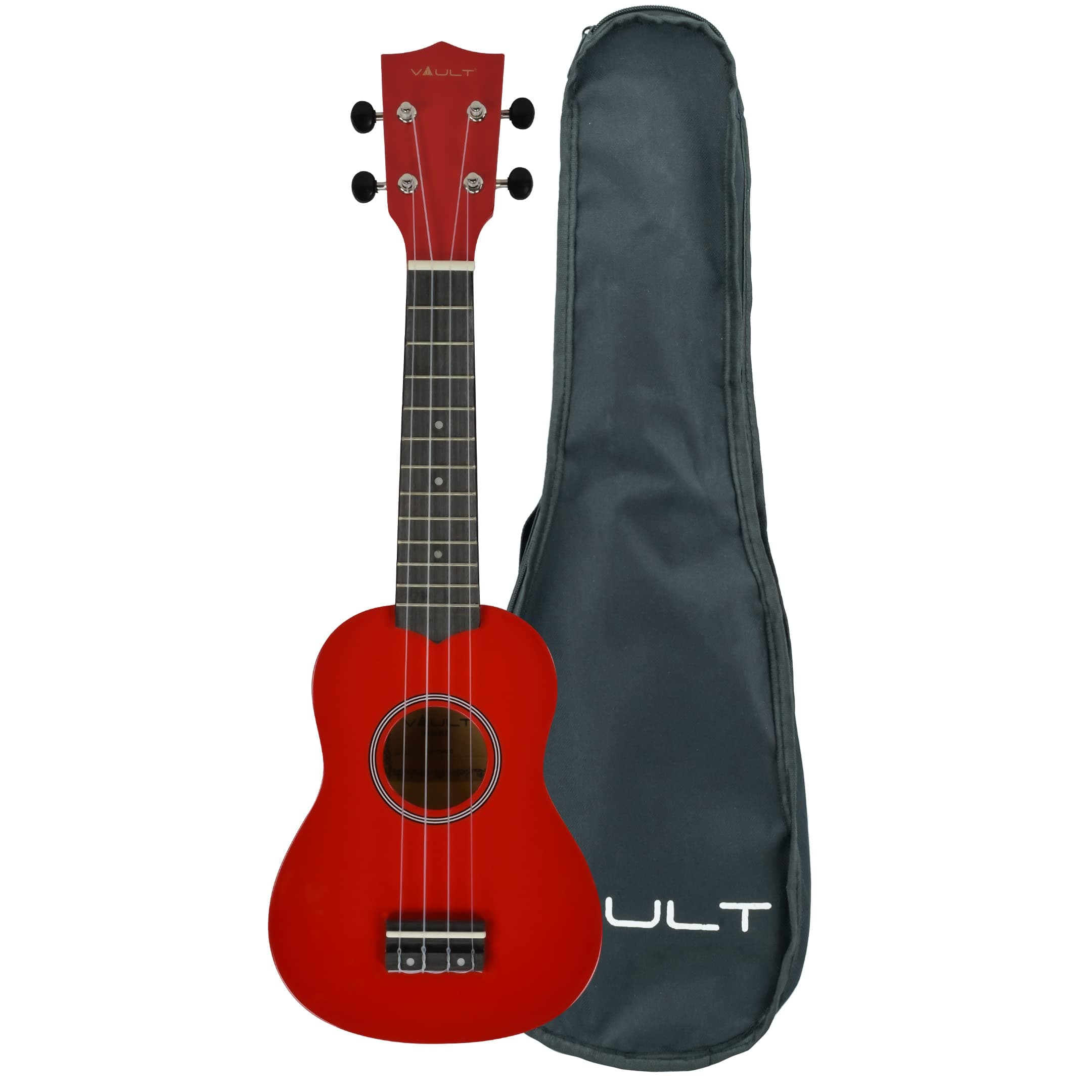 UK-003 21 inch Soprano Colourful Ukulele With Gig Bag (Red)