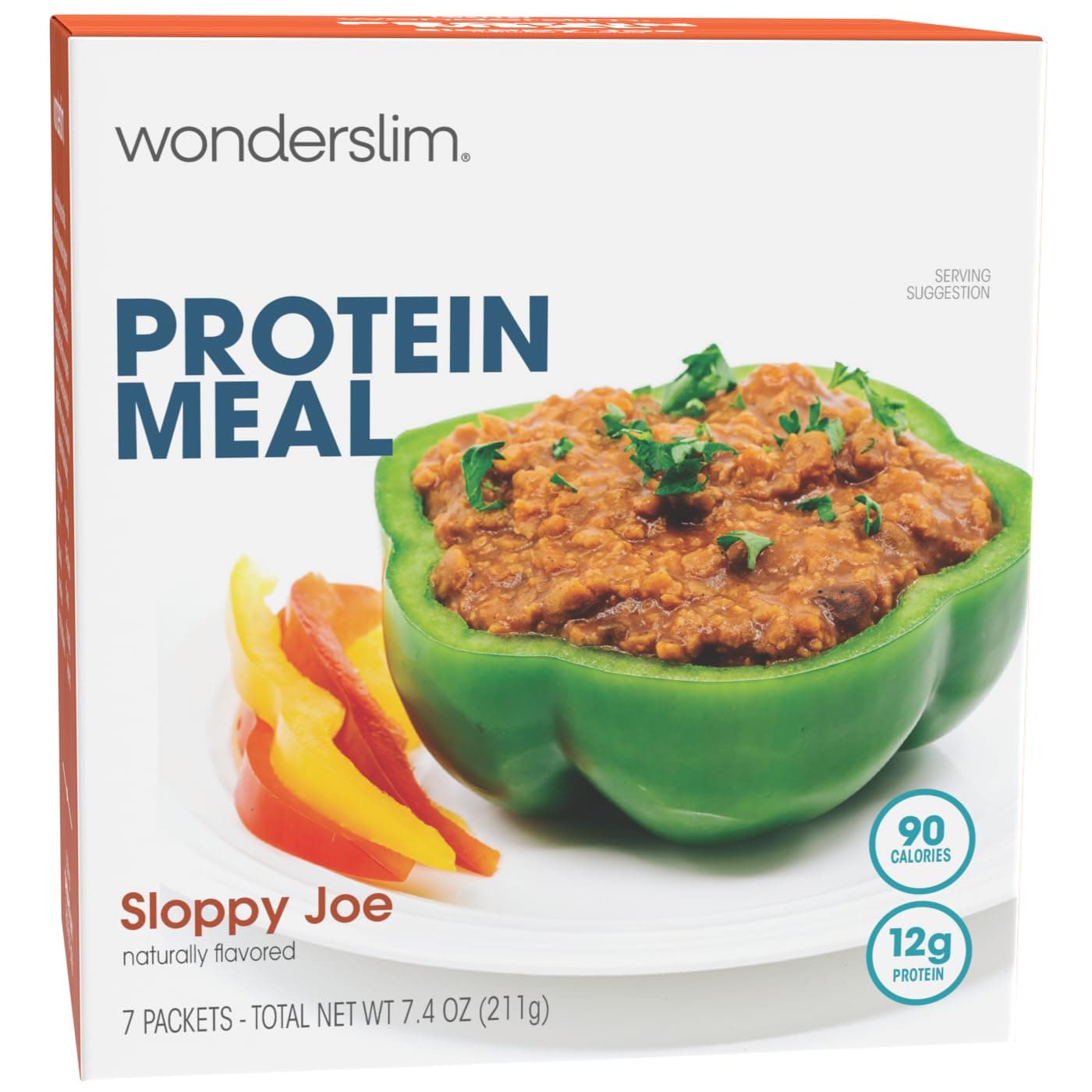 WonderSlim Protein Meal, Sloppy Joe Mix, 12g Protein, Gluten Free (7ct)