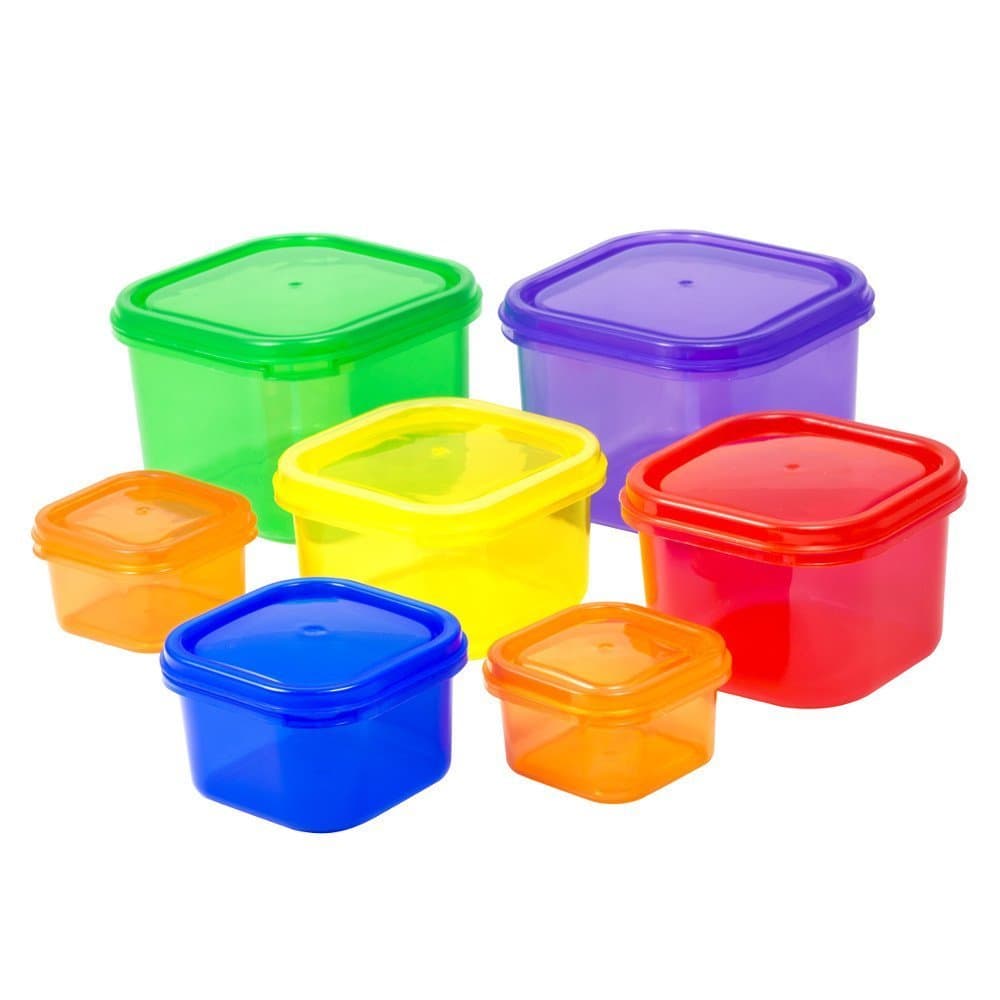 Portion Control Containers/Kit for Weight Loss (7pcs) With COMPLETE E-GUIDE, Leak Proof, Ideal Food Storage Containers for Meals & Diet, Suitable as Lunch Boxes & Food Savers, Get Fit Today!