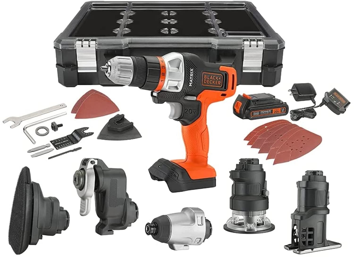 Black & Decker BDCDMT1206KITC Matrix 6 Tool Combo Kit with Case