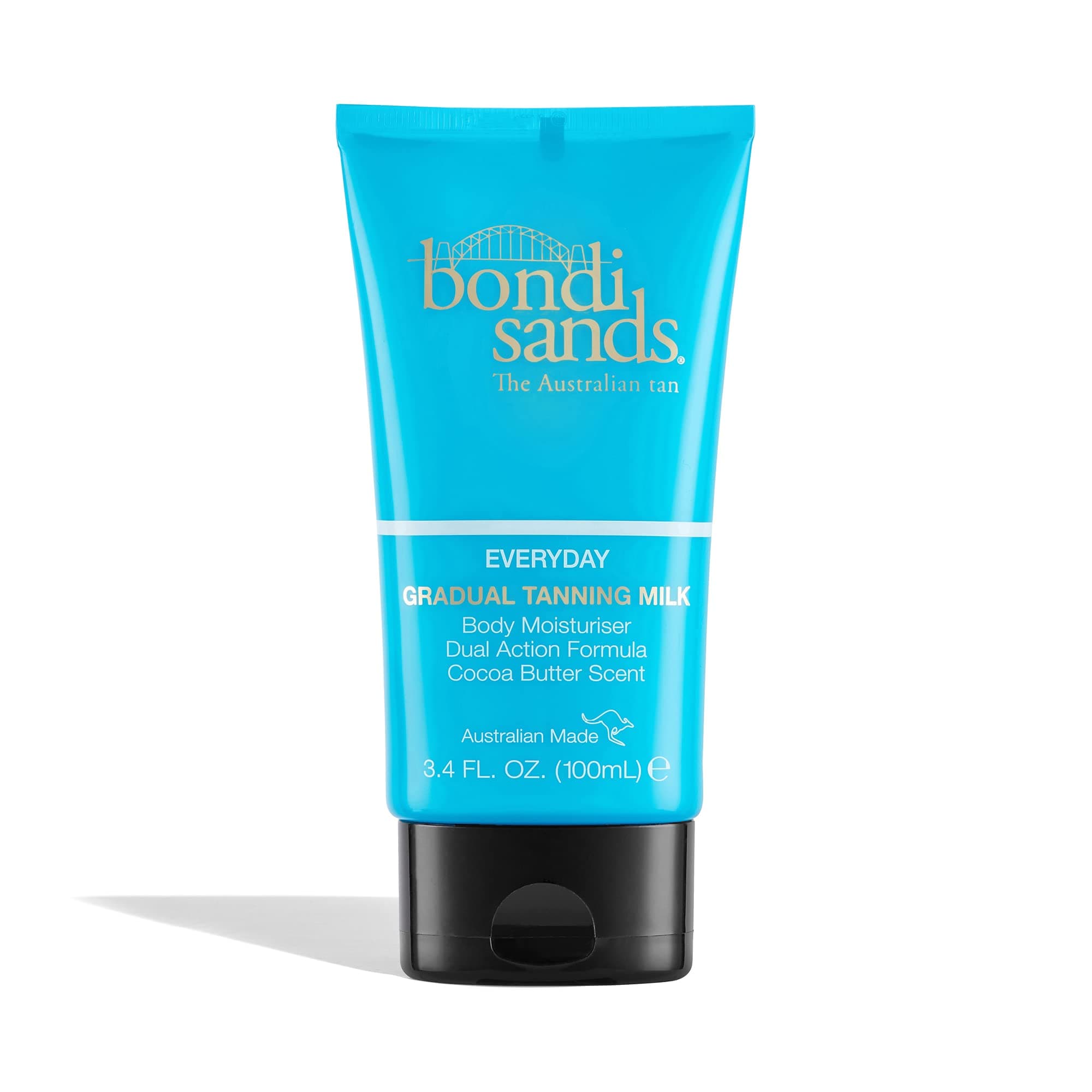 Bondi Sands Everyday Gradual Tanning Milk | Daily Body Lotion Builds a Natural Glow in 1-3 Applications, Enriched with Vitamin E & Aloe Vera, Vegan + Cruelty Free, Cocoa Butter Scent 100 mL/3.4 Oz