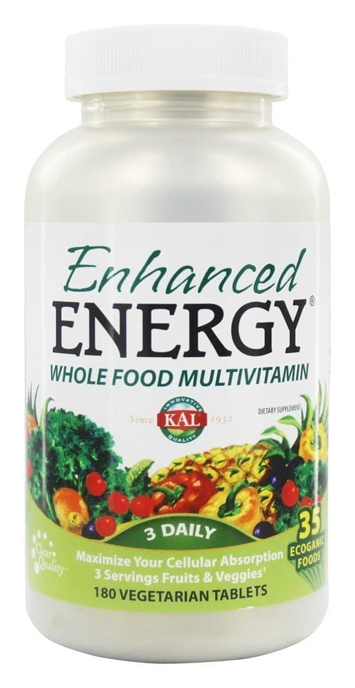 Kal - Enhanced Energy Whole Food Multivitamin 180 Vegetarian Tablets