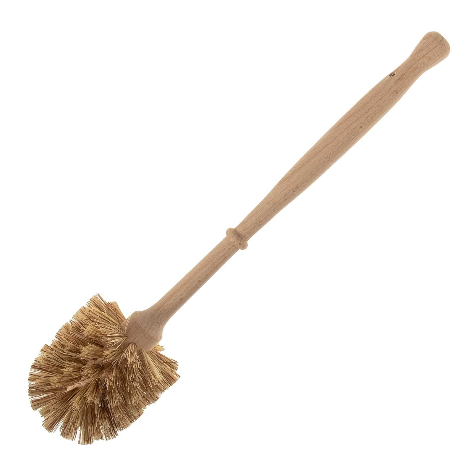 Sidco Toilet Brush Wooden Handle Natural Bristles Natural Wood Eco, Plastic Wood, natural, 1 item