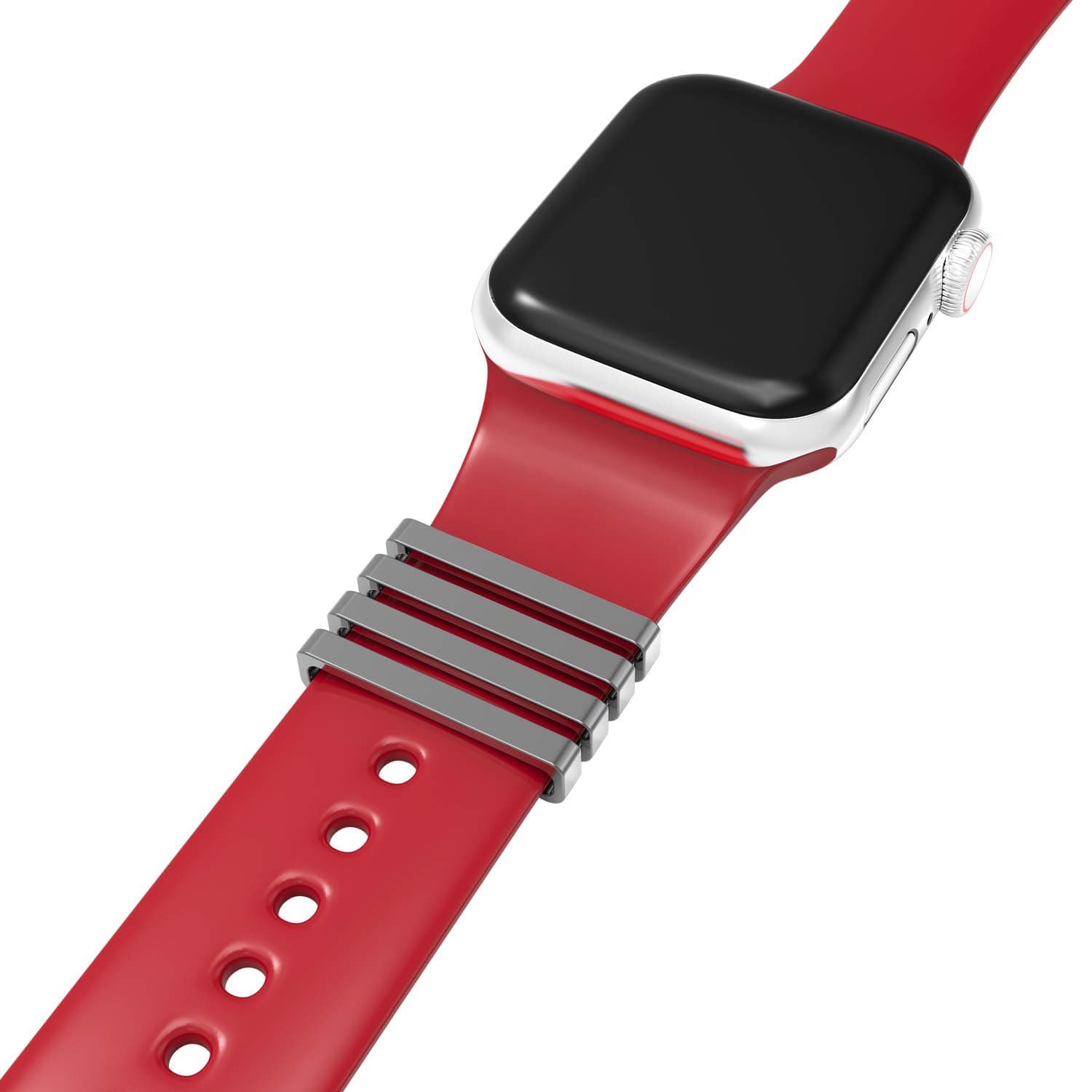 4pcs/Sets Custom Watch Band Charms Decorative Ring Loops Compatible for Smart Watch Bands 45mm 44mm 42mm 41mm 40mm 38mm