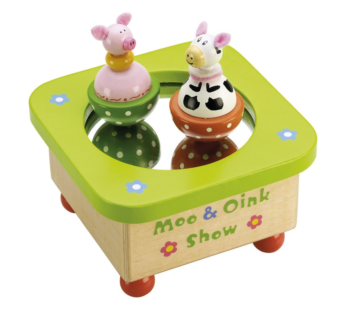 Tidlo Wooden Moo & Oink Music Box