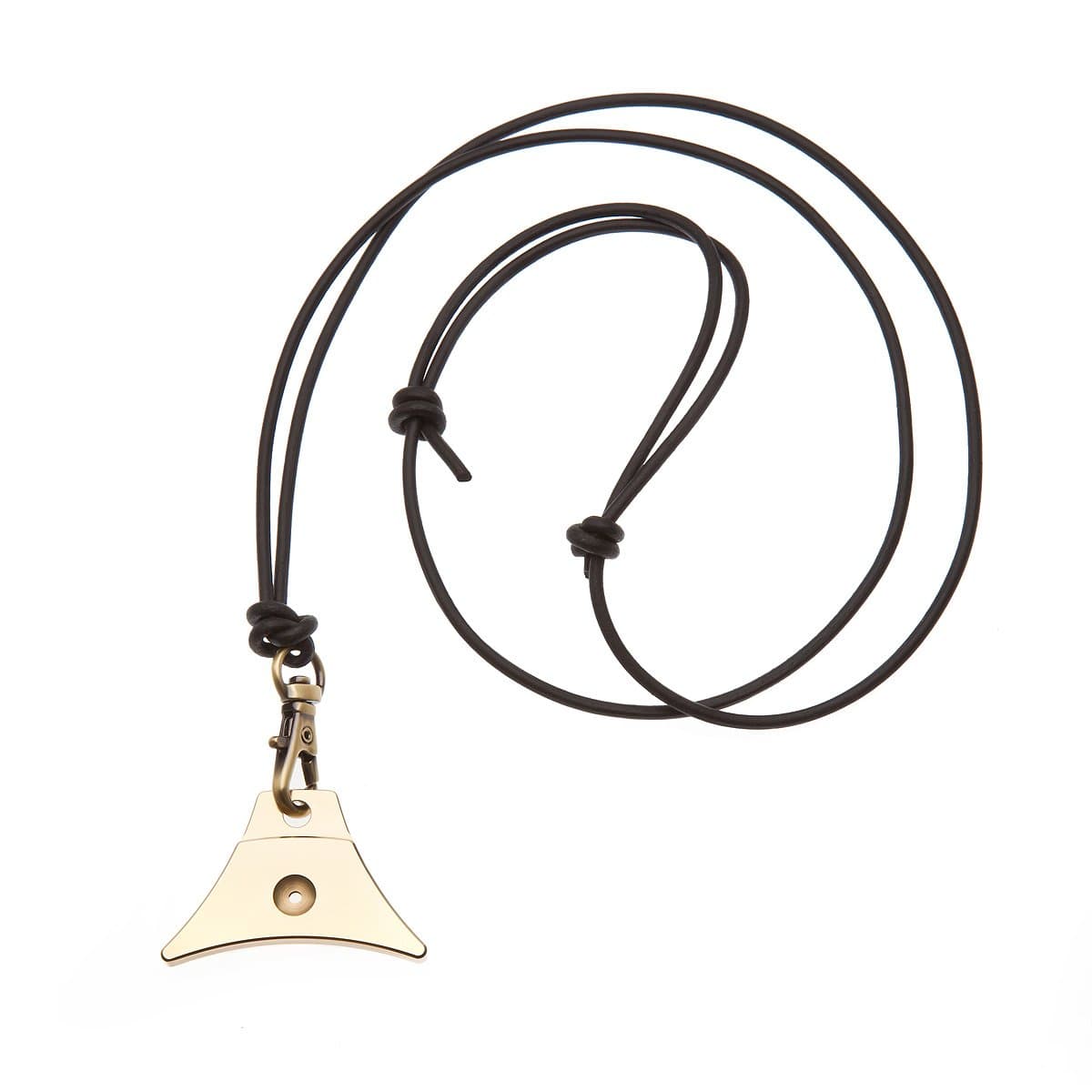 Logan Supreme Brass Sheepdog Whistle (Whistle & leather cord lanyard)