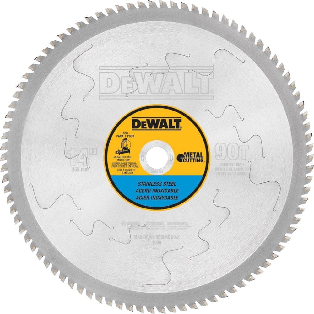 DEWALTDWA7749 90 Teeth Stainless Steel Metal Cutting 1-Inch Arbor, 14-Inch
