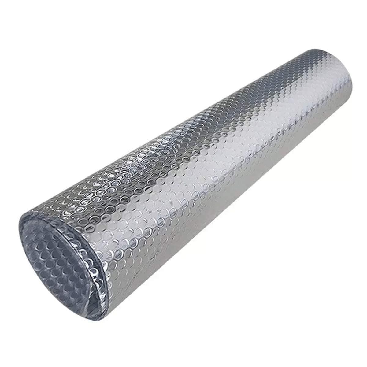 LPLND Reflectix insulation Foil Insulation Sheets Reflective Aluminum Insulation Roll Solid Metal Building Vapor Barrier Double Bubble Reflective Foil Insulation Thermal(Size:1x30m,Color:4mm)